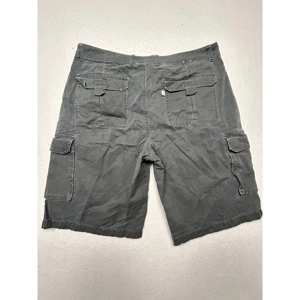 Pro Club Cargo Shorts 100% Cotton Black W38 Mens